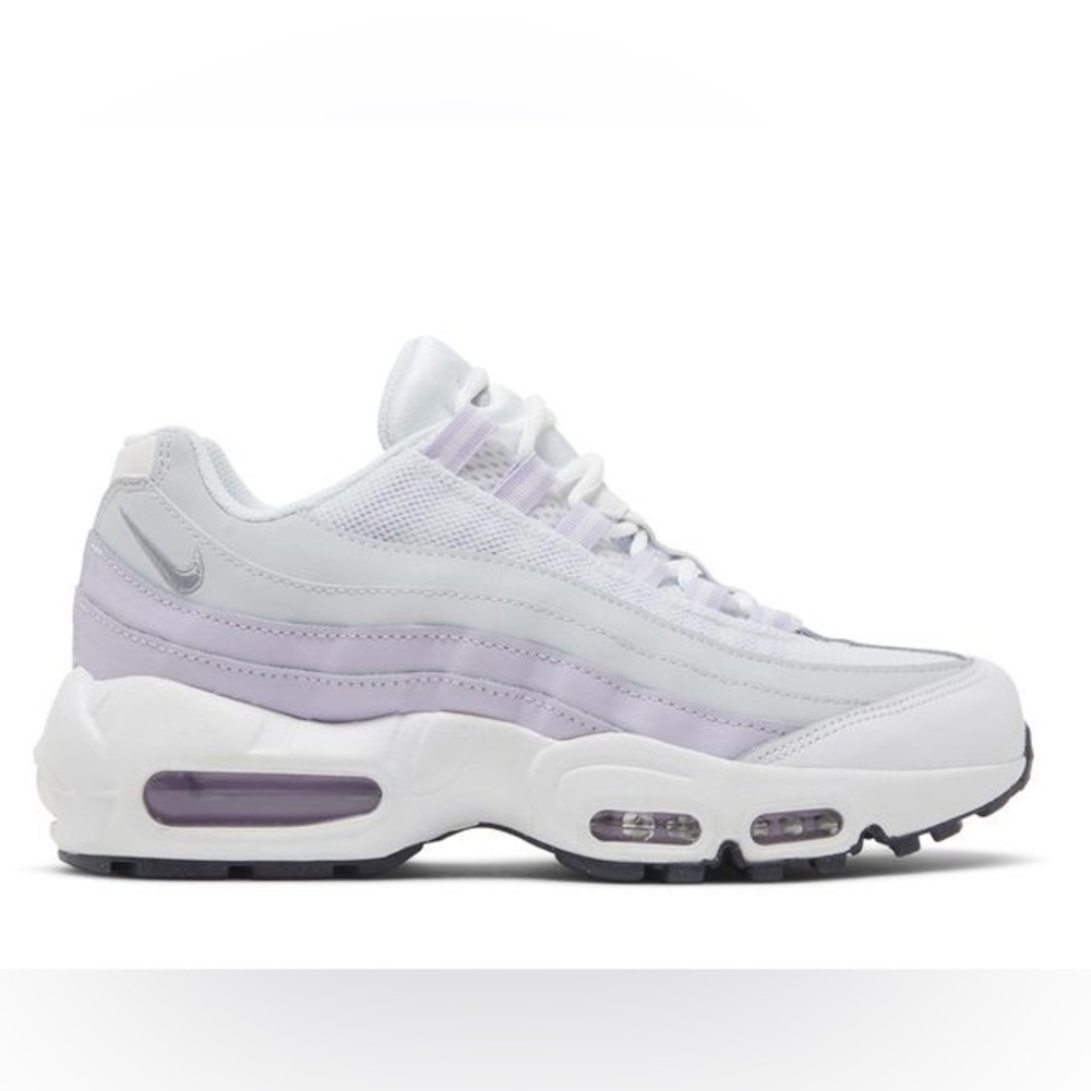 Nike Air Max 95 Violet Frost White Purple Silver CJ3906-108 size 4Y Big Kids